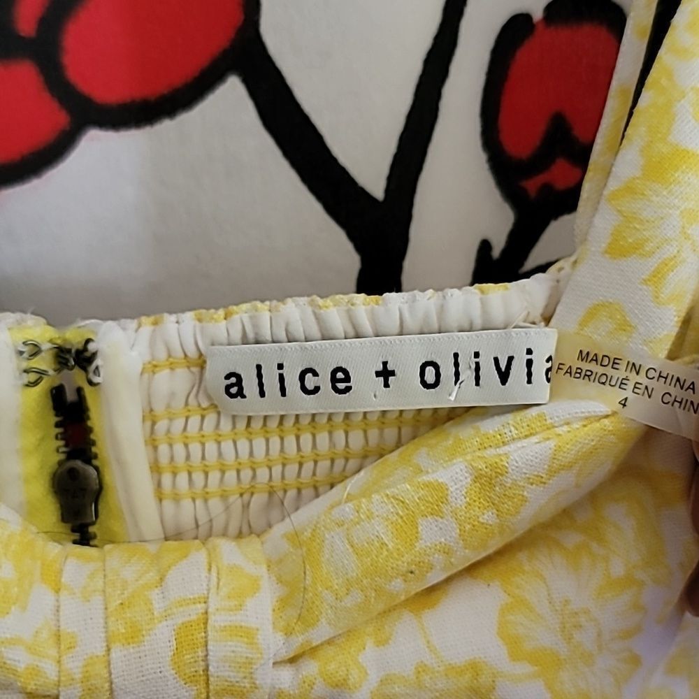 Alice + Olivia Melvina Tie-Front Babydoll Dress - Picture 6 of 9